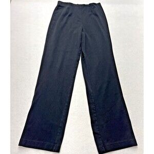 LL Bean Perfect Fit Pants Womens XS Black Stretch Pull On Soft Comfort Lounge